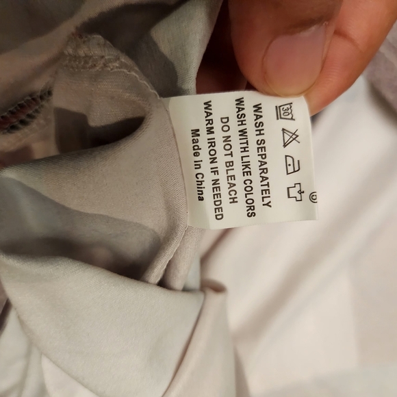 Geometric long sleeve light airy stretch men fashion beach formal 3XL - Picture 4 of 8